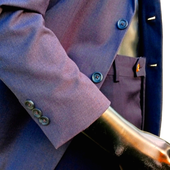 Calvin Klein Young Men's Wool Blend (2) Button Blazer (Dominican Republic) - Picture 9 of 17